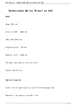 हार्वेस्टर ProSilva 910