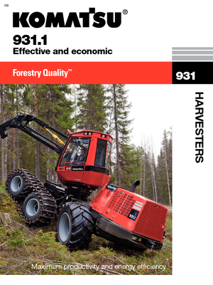हार्वेस्टर Komatsu 931.1