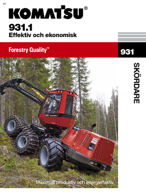 हार्वेस्टर Komatsu 931.1