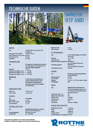 हार्वेस्टर Rottne H 11 C