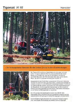 हार्वेस्टर Tigercat H 16 HP