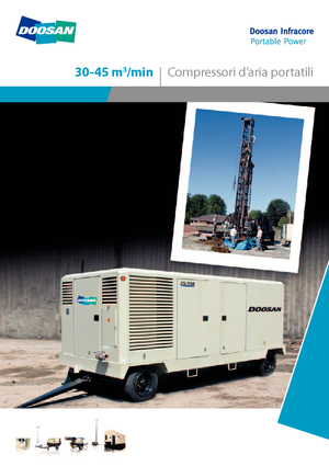 पोर्टेबल एयर कंप्रेसर - डीजल, इलेक्ट्रिक, गैसोलीन Doosan 25/330