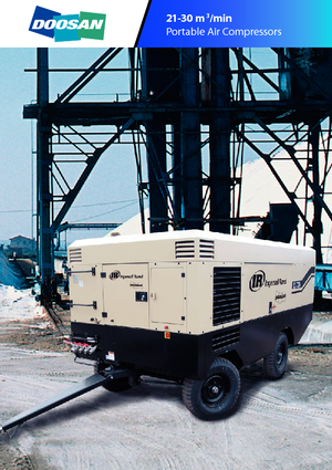 पोर्टेबल एयर कंप्रेसर - डीजल, इलेक्ट्रिक, गैसोलीन Doosan 21/215