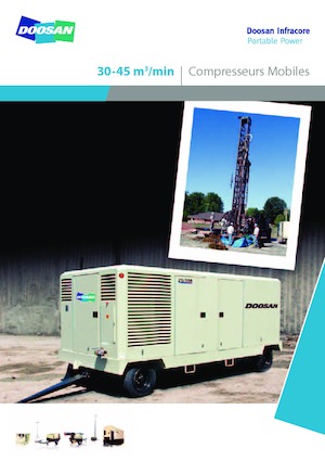 पोर्टेबल एयर कंप्रेसर - डीजल, इलेक्ट्रिक, गैसोलीन Doosan 25/300