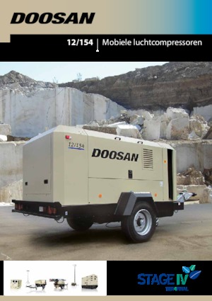 पोर्टेबल एयर कंप्रेसर - डीजल, इलेक्ट्रिक, गैसोलीन Doosan 12/154 