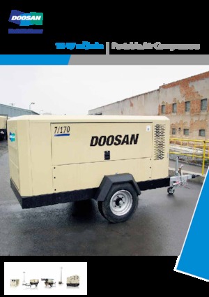पोर्टेबल एयर कंप्रेसर - डीजल, इलेक्ट्रिक, गैसोलीन Doosan 10/125 