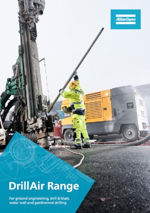 स्टेशनरी एयर कंप्रेसर - डीजल, इलेक्ट्रिक, गैसोलीन Atlas Copco DrillAir V28