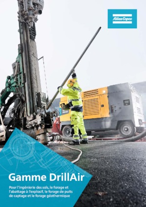 स्टेशनरी एयर कंप्रेसर - डीजल, इलेक्ट्रिक, गैसोलीन Atlas Copco DrillAir V39
