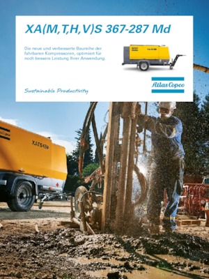 पोर्टेबल एयर कंप्रेसर - डीजल, इलेक्ट्रिक, गैसोलीन Atlas Copco XAHS 317 MD