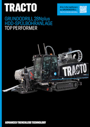 हॉरिजॉन्टल डायरेक्शनल ड्रिल TRACTO-Technik Grundodrill 28 N plus