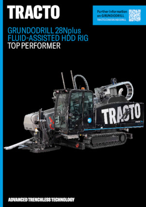 हॉरिजॉन्टल डायरेक्शनल ड्रिल TRACTO-Technik Grundodrill 28 N plus