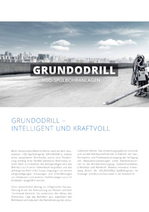 हॉरिजॉन्टल डायरेक्शनल ड्रिल TRACTO-Technik Grundodrill 28 N plus
