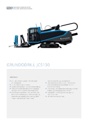हॉरिजॉन्टल डायरेक्शनल ड्रिल TRACTO-Technik Grundodrill JCS 130