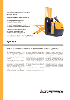 ऑर्डर पिकर और चेरी पिकर फोर्कलिफ्ट Jungheinrich ECE 320