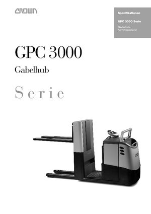 ऑर्डर पिकर और चेरी पिकर फोर्कलिफ्ट Crown GPC 3055-2.0