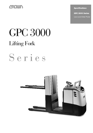 ऑर्डर पिकर और चेरी पिकर फोर्कलिफ्ट Crown GPC 3055-2.0