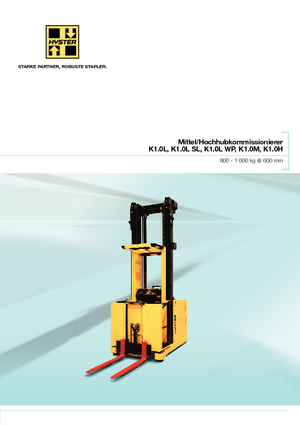 ऑर्डर पिकर और चेरी पिकर फोर्कलिफ्ट Hyster K1.0L-AC 1.7 WP