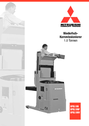 ऑर्डर पिकर और चेरी पिकर फोर्कलिफ्ट Mitsubishi OPBL10NF