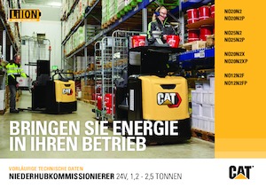 ऑर्डर पिकर और चेरी पिकर फोर्कलिफ्ट Caterpillar NO20N2XP