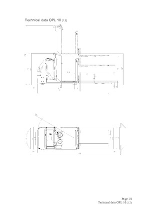 ऑर्डर पिकर और चेरी पिकर फोर्कलिफ्ट Actil Warehouse Trucks OPL 10 1.2