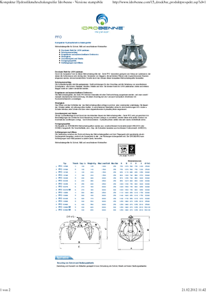 हाइड्र. क्लैमशेल बकेट Idrobenne PFO 6/400 SR