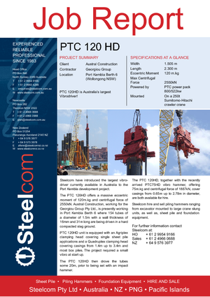 वाइब्रो हैमर PTC 120 HD