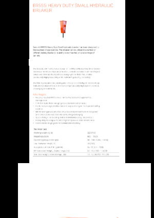 हाइड्रोलिक ब्रेकर Sandvik BR555i