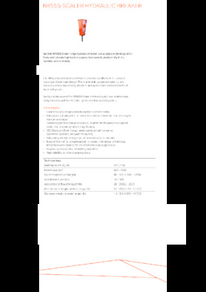 हाइड्रोलिक ब्रेकर Sandvik BR555i Scaler
