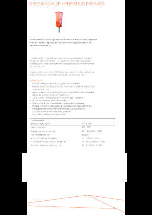 हाइड्रोलिक ब्रेकर Sandvik BR999i Scaler
