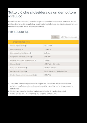 हाइड्रोलिक ब्रेकर Epiroc HB 10000 DP
