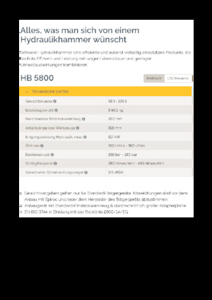 हाइड्रोलिक ब्रेकर Epiroc HB 5800
