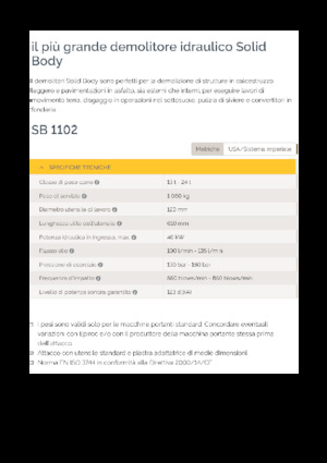 हाइड्रोलिक ब्रेकर Epiroc SB 1102