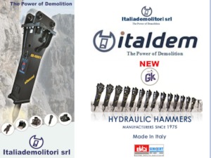 हाइड्रोलिक ब्रेकर Italdem GK 1060 S 