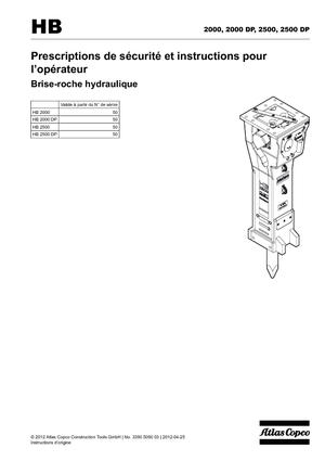 हाइड्रोलिक ब्रेकर Atlas Copco HB 2000