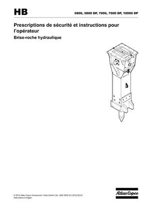 हाइड्रोलिक ब्रेकर Atlas Copco HB 5800
