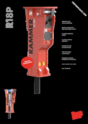 हाइड्रोलिक ब्रेकर Rammer R18P