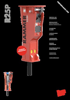 हाइड्रोलिक ब्रेकर Rammer R25P