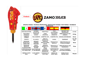 हाइड्रोलिक ब्रेकर Zamo Zamo 300 JCB