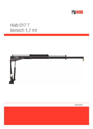 इलेक्ट्रिक लोडिंग क्रेन Hiab 017 T-2 PTO