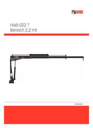 इलेक्ट्रिक लोडिंग क्रेन Hiab 022 T-2 PTO