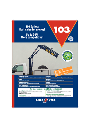 हाइड्रोलिक लोडिंग क्रेन Amco Veba 103-2 S