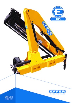 हाइड्रोलिक लोडिंग क्रेन Effer 105 1S