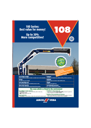 हाइड्रोलिक लोडिंग क्रेन Amco Veba 108-2 S