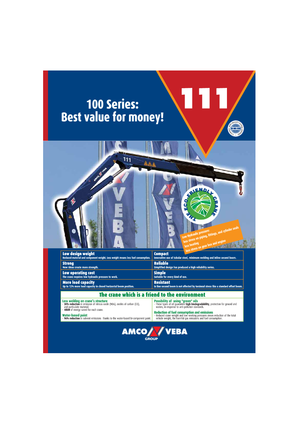 हाइड्रोलिक लोडिंग क्रेन Amco Veba 111-1 S