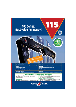 हाइड्रोलिक लोडिंग क्रेन Amco Veba 115-3 S
