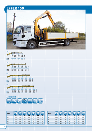 हाइड्रोलिक लोडिंग क्रेन Effer 150 2S