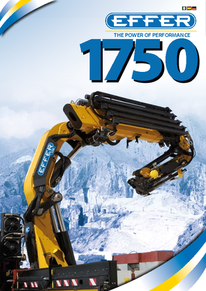 हाइड्रोलिक लोडिंग क्रेन Effer 1750 6S 6S