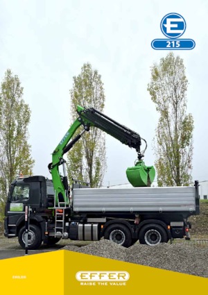 हाइड्रोलिक लोडिंग क्रेन Effer 215 5S 