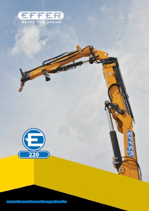 हाइड्रोलिक लोडिंग क्रेन Effer 220 CL3S