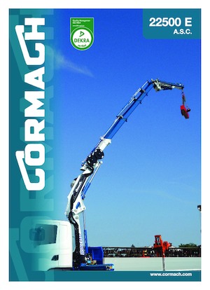 हाइड्रोलिक लोडिंग क्रेन Cormach 22500 E4 A.S.C. Plus